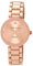 Anne Klein - Orologio da polso da donna, con vero diamante sul quadrante, Rosa