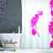 MSV 140799 Duschvorhang - Anti-Bakteriell, waschbar, wasserdicht, mit 12 Duschvorhangringen - Polyester, „Lanyu“ 180x200cm