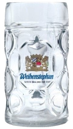 Weihenstephan German Dimpled Beer Stein Mug 0.5 Liter