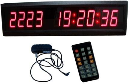 GOODRELIISH Minuteur d'événement LED 4,6 cm 10 chiffres compte à rebours jusqu'à 10 000 jours avec heures minutes secondes et télécommande infrarouge