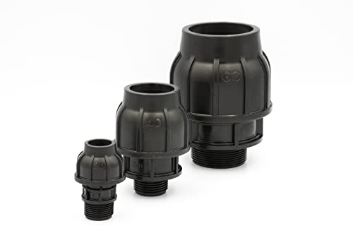 Gebo Armaturen GmbH PE PP Verschraubung mit AG DVGW Gebo 25mm 1/2