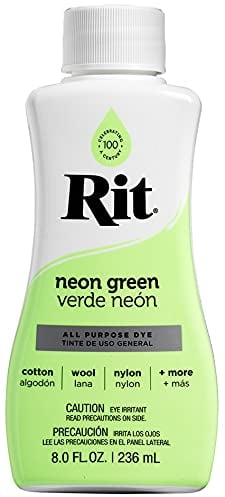 Rit Dye Liquid Farbstoff flüssige Stofffarbe, neon Green, 236ml