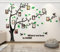 Wandtattoo Baum 3D DIY Wandaufkleber Family Stammbaum Fotowand Baum Wandtattoo Wall Sticker mit Bilderrahmen Foto Wandsticker Wanddeko Deko Wohnzimmer Schlafzimmer (Grun Rechts,M)