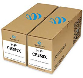 duston 2X CE255X, 55X Schwarz Toner kompatibel mit HP Laserjet Enterprise P3015, P3015d, P3015dn, P3015x, M525c M525dn M525f M521dn, M521dw