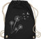 Turnbeutel Rucksack - Sprüche Statement - Pusteblume Löwenzahn - Unisize - Schwarz - beutel mama mit aufschrift vögel stoffbeutel sportbeutel aus stoff bedruckt statements blume beuteltasche