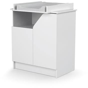 AT4 - Cassettiera fasciatoio a 2 porte, 1 nicchia CARNAVAL in legno