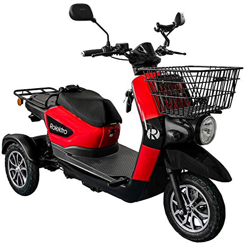 Rolektro E-Carrier-25 Dreirad Elektromobil 25km/h - 1000W 3-Rad Seniorenmobil E-Moped EU-Zulassung