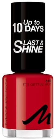 Manhattan Last und Shine Nagellack, Nr.610 It's Gettin' Hot, 1er Pack (1 X 10 ml)