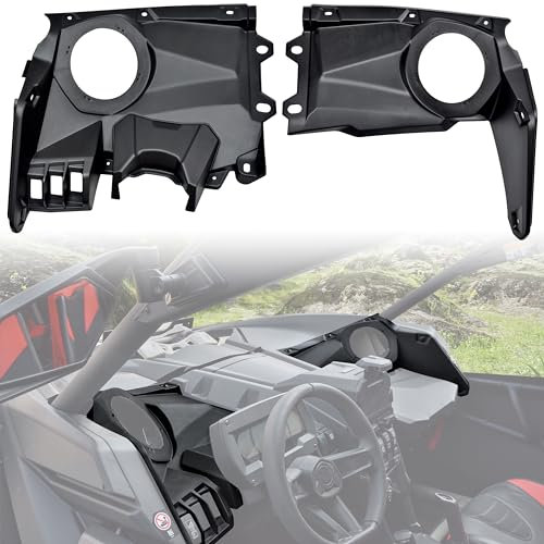 SAUTVS Armaturenbrett-Lautsprecherhalterung für Can Am X3, Frontlautsprecher-Gehäuse-Panels für 2017-2024 Can-Am Maverick X3 / X3 Max Stereosystem-Zubehör