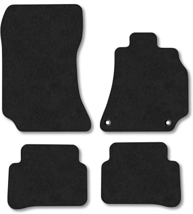 Mercedes E-Class (2010-2013) [Estate, Saloon] Carpet Car Mats | Black Edge Trim Tailored Fit Floor Mats Full Coverage Protection Accessories Easy Clean Anti Slip Made in the UK