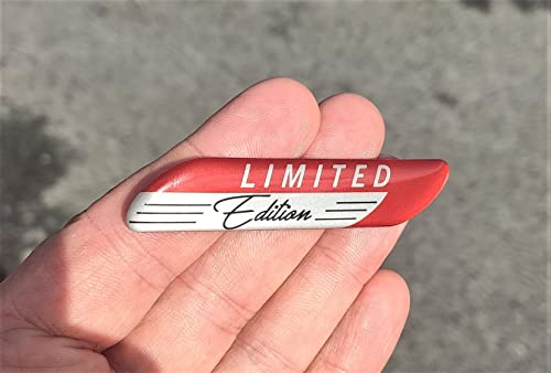 Adesivo 3D in gel di silicone edizione limitata per auto, emblema per pannello auto autoadesivo, emblema per tuning auto (ROSSO)