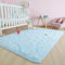 Kelarea Superweicher Shaggy-Teppich, flauschig, Schlafzimmerteppiche, 90x150 cm, Babyblau, moderner flauschiger Plüsch-Teppich für Wohnzimmer, Wohnheim, dekorative Kinder, Kinder, Bodenteppiche