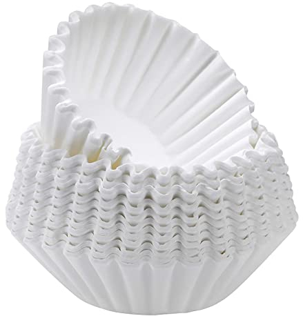 LVYXON Universal-Korbfilterbeutel - 50 Stück - 10 Tassen 80/200 mm - Papierfilter für Kaffeemaschinen mit Korbfilter - Weiß