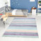carpet city Teppich Kinderzimmer - Jugendzimmer-Teppich - 190x280 cm - Multi - Modern Streifen-Muster - Kinderteppich Kurzflor - Moderner Teenager-Teppich