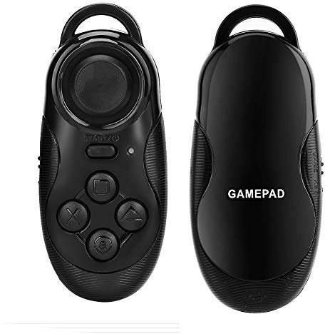 SYH&AQYE Mini Wireless Game Controller, Selfie Controller Shutter Gamepad Remote, Musik Abspielen, Buch Lesen PC Fernbedienungen für Mobiltelefon, Tablet, TV-Box