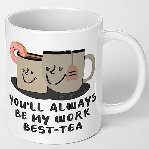 Mugged Off Gifts for Work Mates. Ideal Secret Santa Gifts for Colleagues You'll Aways Be My Work Bestie