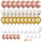 EMITUOFO Palloncini Oro Rosa, 70 Pezzi Palloncini Oro Rosa Bianchi Oro Elio Palloncini in Lattice Metallico Palloncini per Compleanno Matrimonio Festa Decorazione (Oro Oro Rosa)