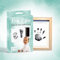Keep'Love Rahmen-Set für Fußabdrücke und Handabdrücke für Babys, Andenken, Geschenk zur Geburt, originelle Dekoration für Babyzimmer, Bilderrahmen aus Holz, Kontur, weiß, FSC