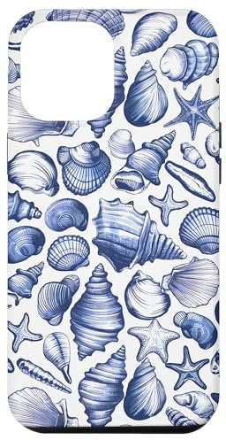 Coastal Beach Summer Ocean Seashell Blue Aesthetic Case for iPhone 12 Pro Max