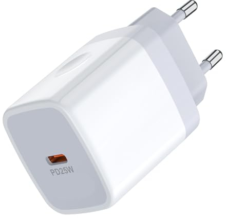 25W USB C Ladegerät Schnellladegerät für Samsung Galaxy S25 S24 S23 S22 A15 A35 A55 A54,PD 3.0 USB Type C Netzteil Ladestecker für iPhone 16 15 14,Google,USB C Adapter Ladeadapter für Samsung Stecker