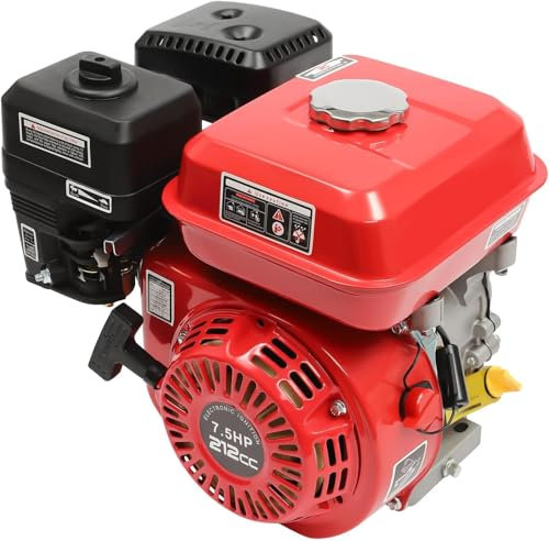 Viertakterssatzmotoren, 7.5 PS 4-Takt 1 Zylinder Benzinmotor Standmotor Go-Kart Motor 20 mm Welle Engine