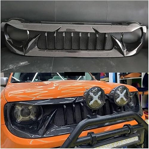 LeLEEEE per Jeep Renegade 2019 2020 2021 Auto Anteriori Paraurti Griglie Radiatori,Anteriore Griglia della Mascherine