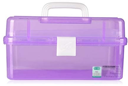 LHGDMJO Student Painting Nail Storage Box Hardware Accessories Storage Box Bathroom(Purple)
