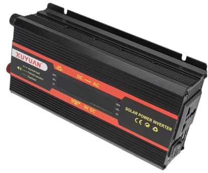 Inverter a Onda Sinusoidale Pura da 1000 W, Convertitore CA a Doppia Tensione 12 V 24 V‑220 V con Display LCD, Inverter di Potenza a Onda Sinusoidale Pura per Inverter di