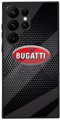 ZZMIRJKV Handyhülle, geeignet für personalisierte Bugatti HD-Handyschutzhüllen, mit Autoemblem-Optik, sturzsicher, stoßfest, Kratzfest,Samsung S25 Plus case