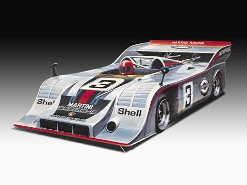 Revell Modellbausatz Porsche 917, CanAm – Legendärer Rennwagen mit mehrteiligem Motor, Fahrerfigur & detailreicher Karosserie – Ikone der Sportwagen-WM – Für Porsche- & Motorsportfans
