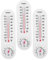 DECOMELODY 3St Temperatur- und Feuchtigkeitsmesser Außenhygrometer raumthermometer innen Feuchtemesser wohnwand deko wand thermometer hygometer Temperaturregler Hygrometer für draußen Plastik