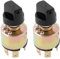 eMagTech 2 interruptores de ventilador de 3 velocidades para aire acondicionado, 12 V, 24 V, control de CA, perilla de rotación de plástico, interruptor de ventilador giratorio de 3 velocidades para