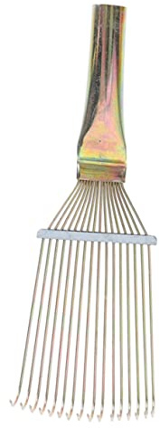 PERSELOSO Metall Pferde Schafpflege Rechen Robust Glattes Kamm Design Entfernt Sicher Schmutz Loses Fell Und Haare Leicht Ergonomisch Für Einfaches Putzen Von Pferden Und Nutztieren