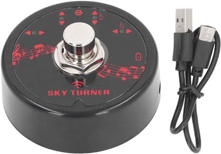 Page Turner Pedal Tragbares Bluetooth Wireless Foot Switch Pedal für Musiker -Performer -Moderatoren mit wiederaufladbarem USB -Kabel enthalten
