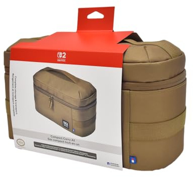 Hori Compact Carry All (Sand) for Nintendo Switch 2 - Officially Licensed by Nintendo