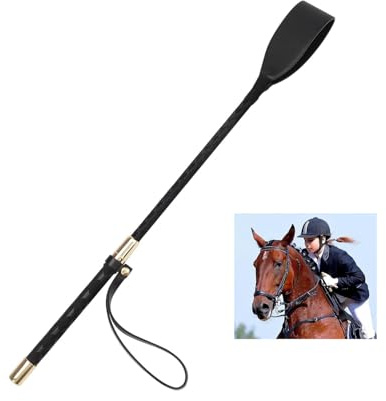 33cm Horse Whip Durable PU Leather Hose Whip Crop Horseplay Training