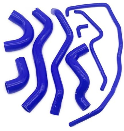 Tubo Flessibile Aspirazione Per Fiat Per Abarth 500 595 695 Kit Tubo Flessibile Raffreddamento Radiatore Dell'acqua Silicone Parti Ricambio Prestazioni Tubo Flessibile(Blu)