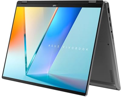 ASUS Vivobook 16 Flip | Convertible | 16 3K OLED Touch-Display | Core Ultra 7 256V | RAM: 16GB | SSD: 500GB | beleuchtete Tastatur | Copilot+ | Windows 11 Pro | Notebooktasche