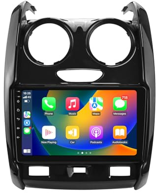 Autoradio per Renault Duster 2015-2020 9 Pollici Android 14 Touch Screen 2+64GB Navigazione GPS con CarPlay Android Auto Bluetooth WiFi Controllo Volante DSP Car Tablet