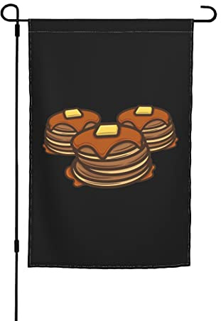 Deko-Flagge Pfannkuchentag Hausfahnen für Party 12x18 Inch | Lustige Gartenfahnen Langlebige Peace Flagge für Feiertage Außen