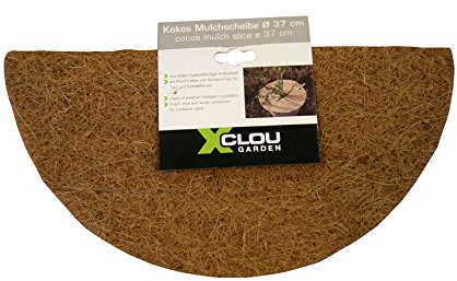 Xclou Kokos Mulchscheibe in Beige, Frostschutz geeignet für Topf- und Kübelpflanzen, Baumschiene aus 100% Kokosfaser schützt vor Kälte im Winter