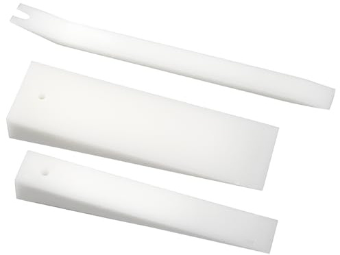 SW-Stahl 94800L Zierleistenkeile-Set, 3-tlg, Ausbau-Werkzeug Kunststoff | Hochfester Spezialkunststoff fuer Zierleisten, Tuerverkleidung, Dichtungen und Armaturenbrett - Extra verschleissfest