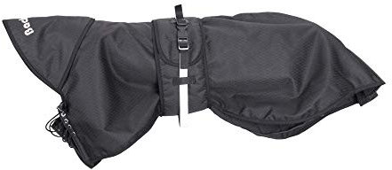 Back on Track Hunderegenmantel gefüttert 21 cm schwarz