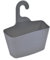 EVIDECO 6770 Duschkorb aus Kunststoff, Grau, 10 H x 9.4 L x 3.34 D