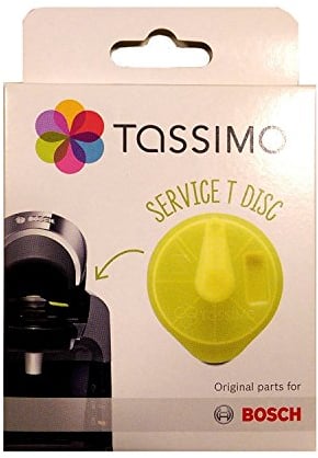 2 X Service T-Disc / T-Disc d'entretien pour Tassimo T20, T40, T55, T65, T85, Bosch Pièce détachée 621101