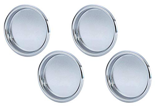 Nuk3y Easy Snap in Closet Door Finger Pull, 2-1/8, 4-Pack (Chrome)
