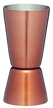 BAR CRAFT Barcraft Jigger à Cocktail Luxe Lounge en Acier Inoxydable, Cuivre