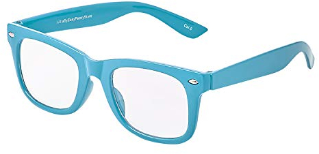 Ultra Blau Kinder Klassischer Kostüme Brillen Klare Brillenfassung Rahmen Junge Mädchen Nerds Geek Weltbuchtag verrücktes Kleid Kostümspiel