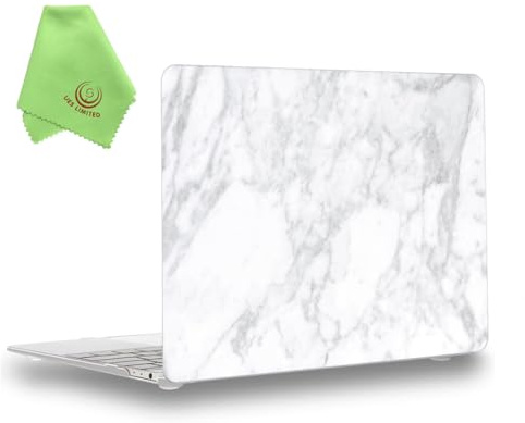 UESWILL Case for MacBook (Retina, 12 inch, 2015-2017), White