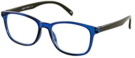 Lesebrille Lucky-Blau-Schwarz-Sph:+3,00